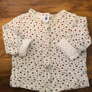 Petit Bateau Girl Cardigan. Like new.
